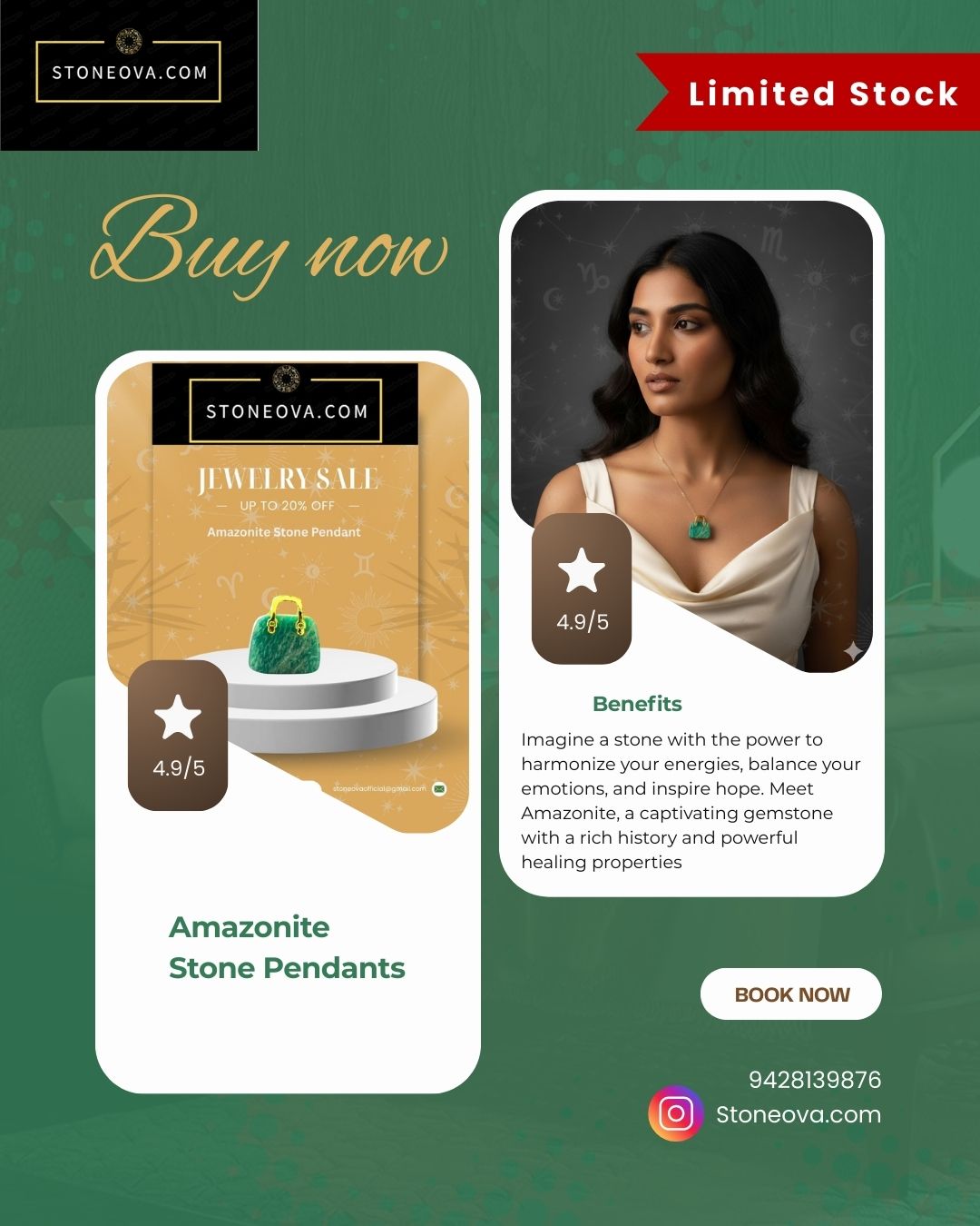 ⚛️⚛️⚛️Natural Crystal Stone - Amazonite Stone HandBags Pendants ⚛️⚛️