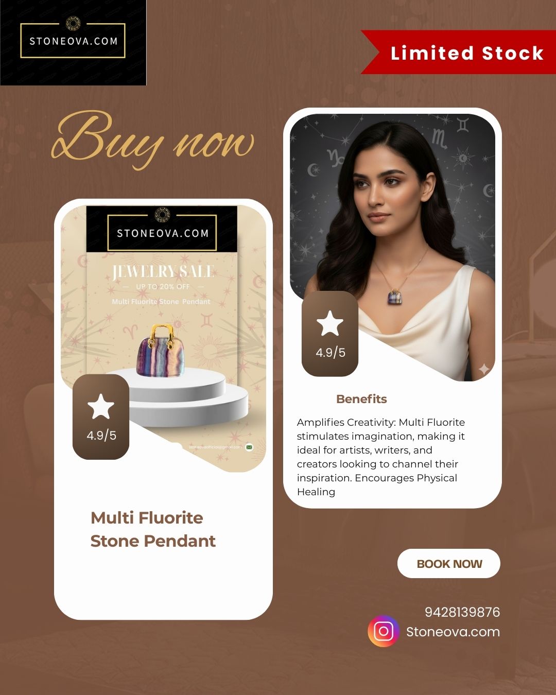 ⚛️⚛️⚛️Natural Crystal Stone - Multi Fluorite Stone HandBags Pendants ⚛️⚛️