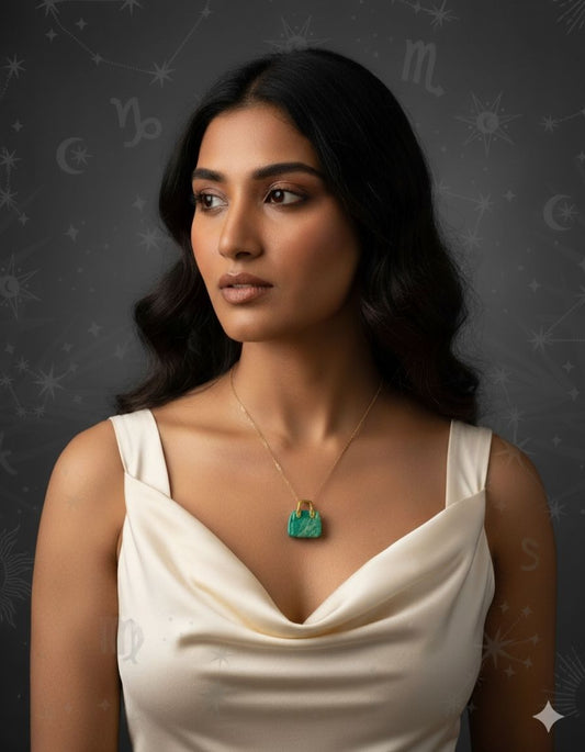 ⚛️⚛️⚛️Natural Crystal Stone - Amazonite Stone HandBags Pendants ⚛️⚛️