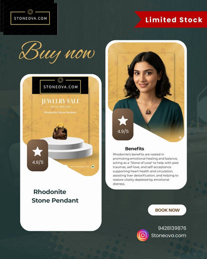 ⚛️⚛️⚛️Natural Crystal Stone - Rhodonite Stone HandBags Pendants  ⚛️⚛️