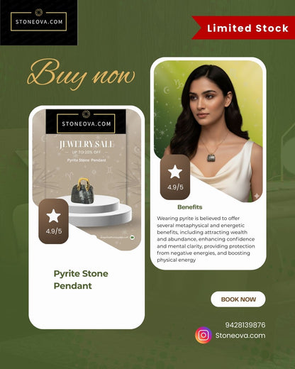 ⚛️⚛️⚛️Natural Crystal Stone - Pyrite Stone HandBags  Pendants ⚛️⚛️