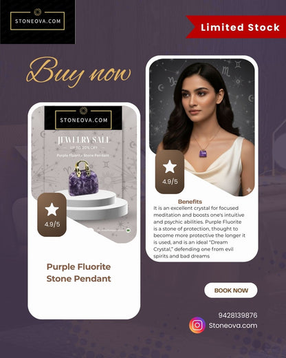 ⚛️⚛️⚛️Natural Crystal Stone - Purple Fluorite Stone HandBags Pendants ⚛️⚛️