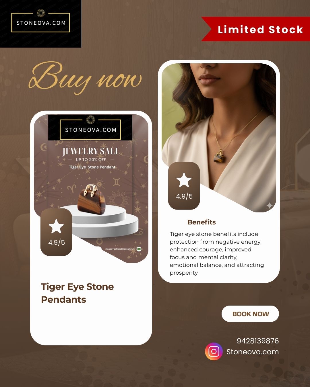 ⚛️⚛️⚛️Natural Crystal Stone - Tiger Eye Stone  HandBags Pendants ⚛️⚛️