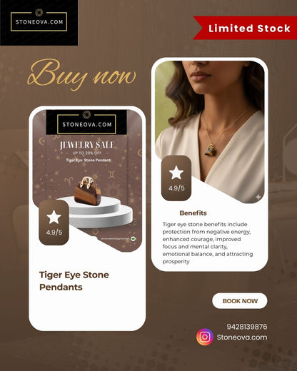 ⚛️⚛️⚛️Natural Crystal Stone - Tiger Eye Stone  HandBags Pendants ⚛️⚛️