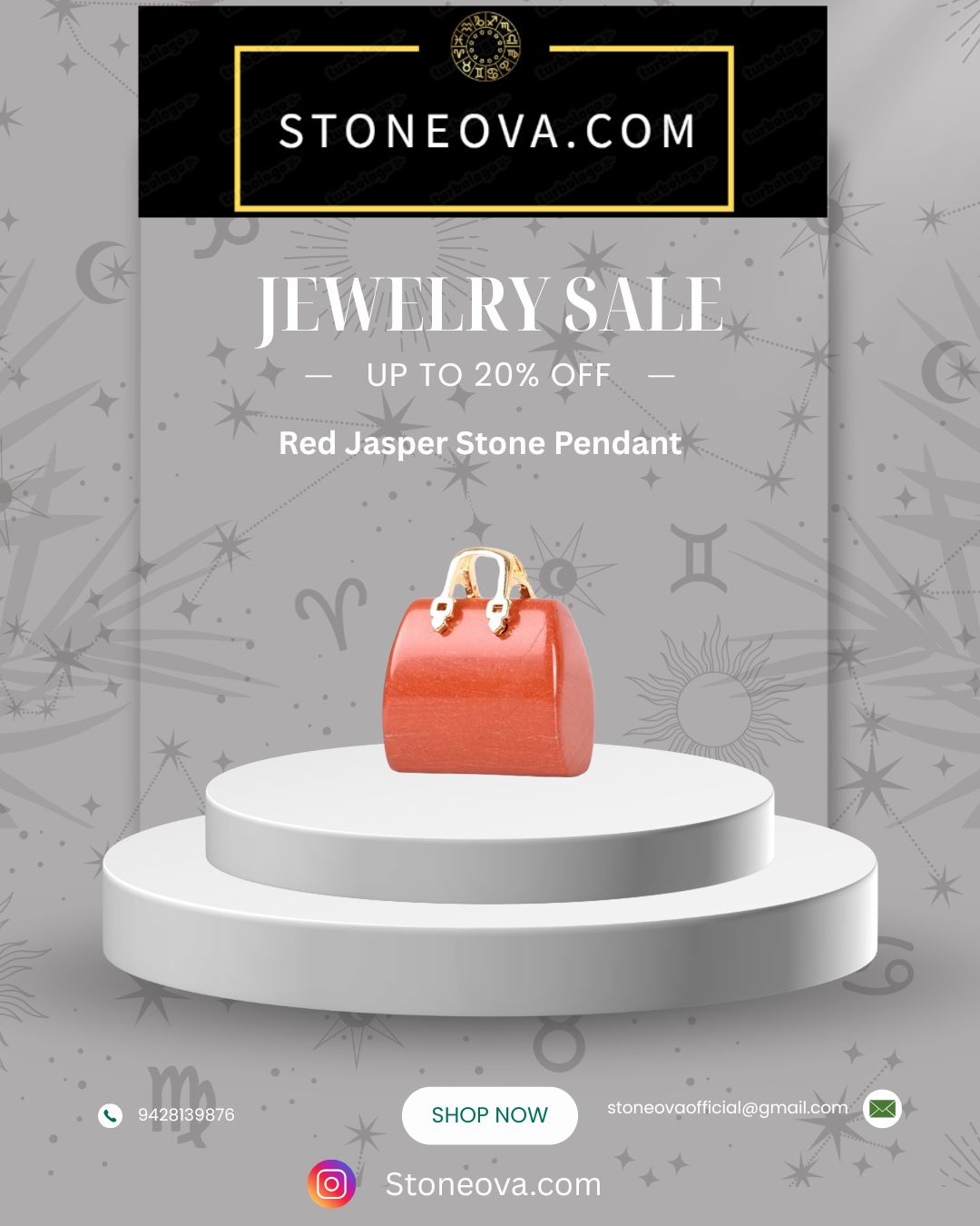 ⚛️⚛️⚛️Natural Crystal Stone - Red Jasper Stone  HandBags Pendants ⚛️⚛️