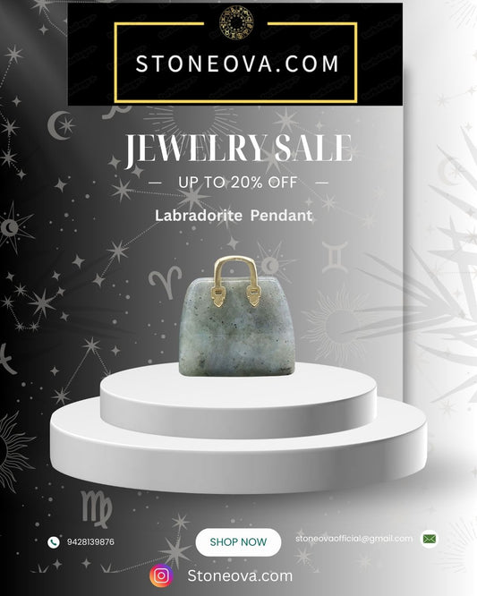 ⚛️⚛️⚛️Natural Crystal Stone - Labradorite Stone  HandBags Pendants ⚛️⚛️